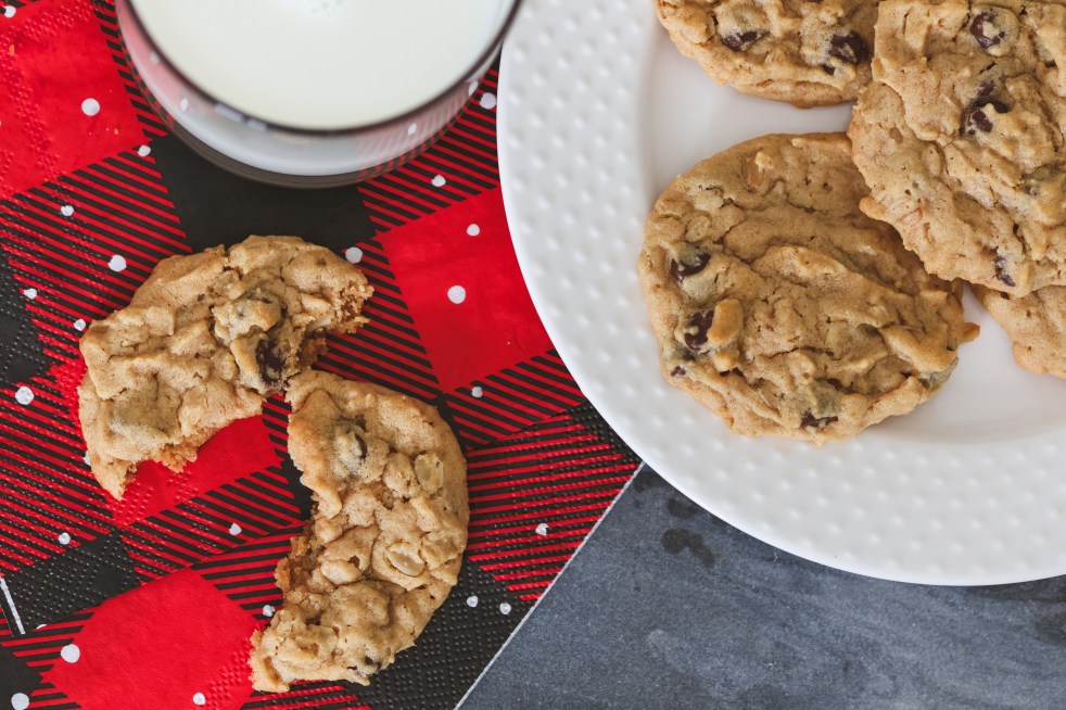 Peanut Butter Oatmeal Chocolate Chip Cookies